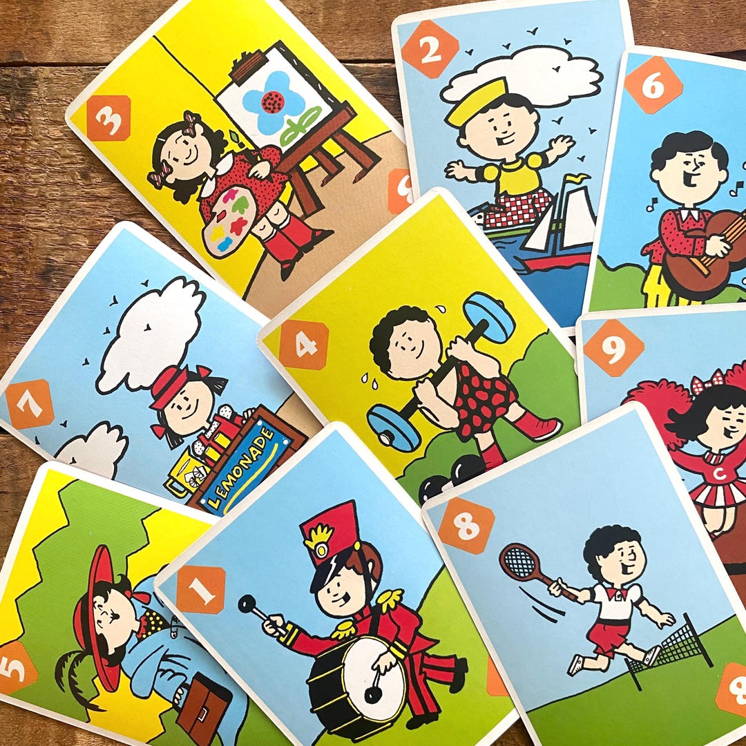 Vintage Cartoon Children Cards - Set of 9, Select Option - Junk Journal ...