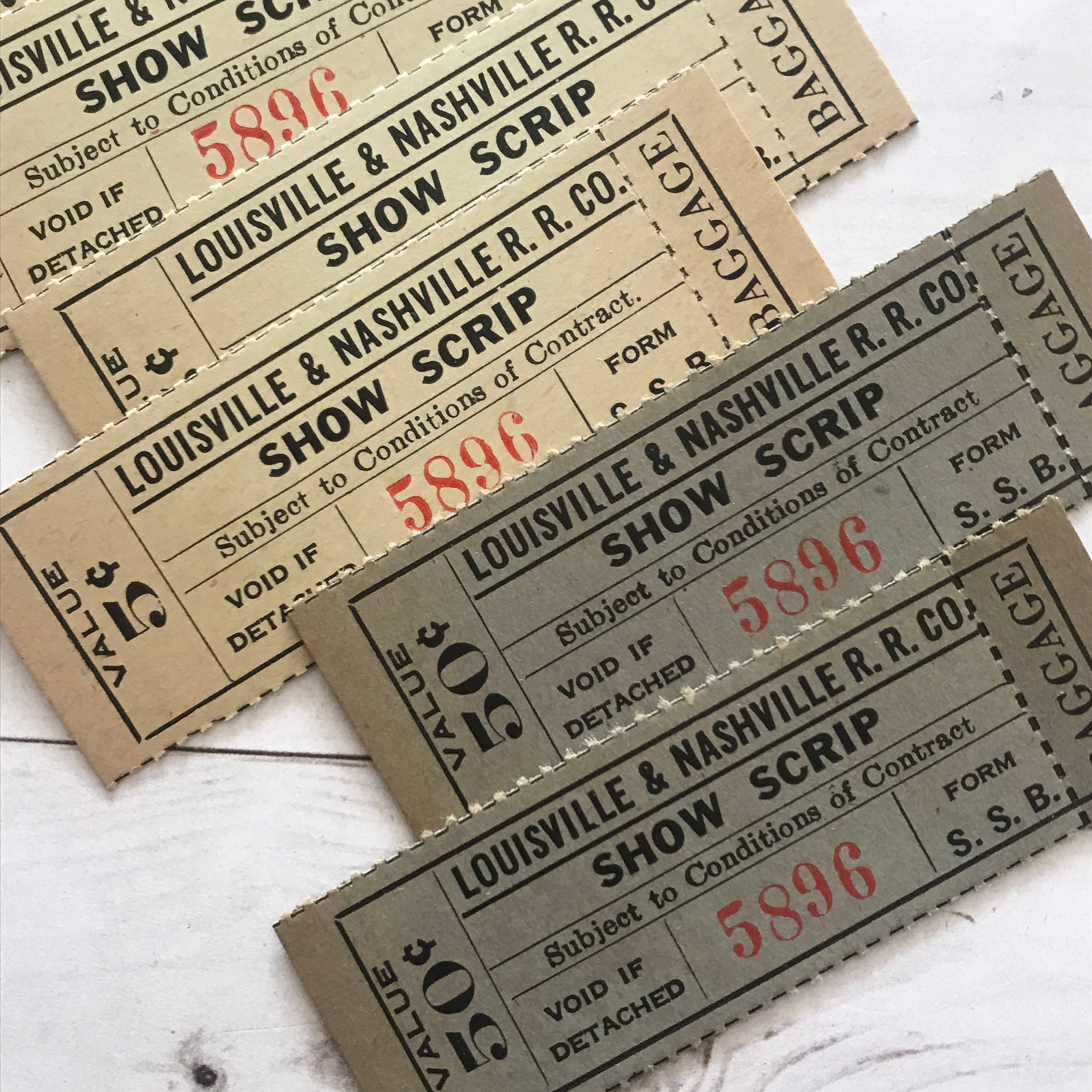 Vintage Railroad Tickets Set Of 23 Vintage Tickets Etsy