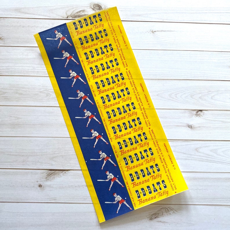 Vintage Taffy Wrappers Set of 4 Vintage Candy Wrappers Etsy