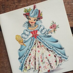 Vintage Dolls of Many Lands Card - Doll of France - Blank Inside - Unused