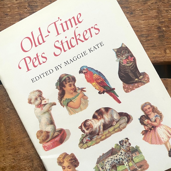 Vintage Old Time Pets Sticker Book Unused Kitten Ephemera, Dover Sticker  Book, Cat Stickers, Vintage Paper Ephemera, Junk Journal, Dogs 