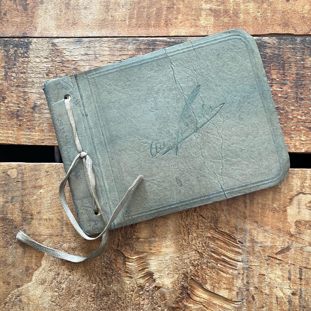 Vintage 1930s Used Autograph Book - School Day Notebook, Junk Journal ...