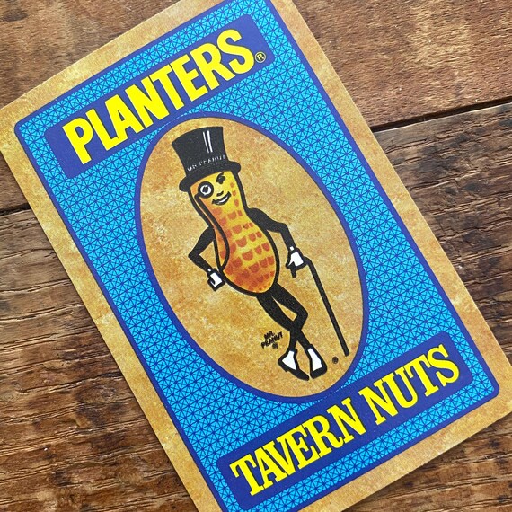 Vintage Planters Mr. Peanut Playing Cards - Set of 6 - Etsy
