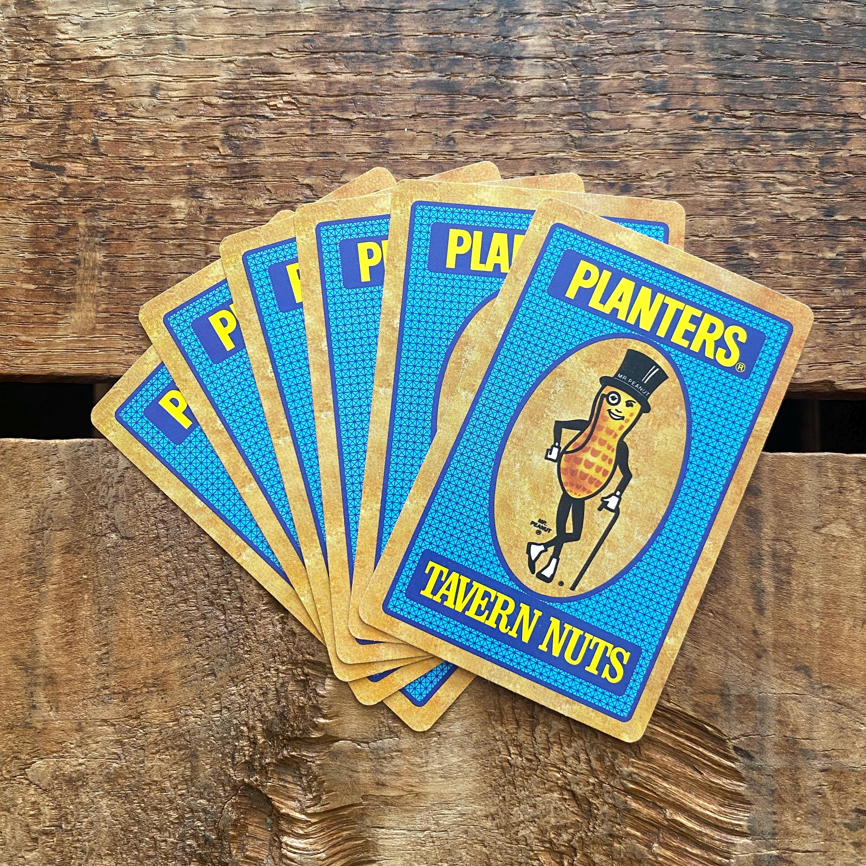 Vintage Planters Mr. Peanut Playing Cards - Set of 6 - Etsy