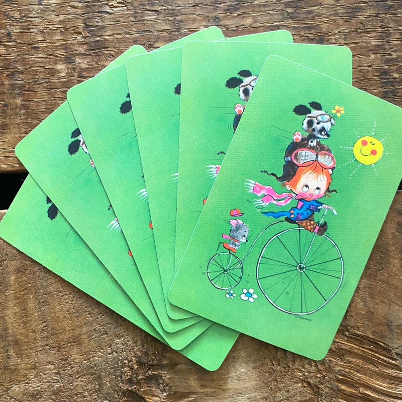 Bicycle Vintage Playing Cards - Etsy