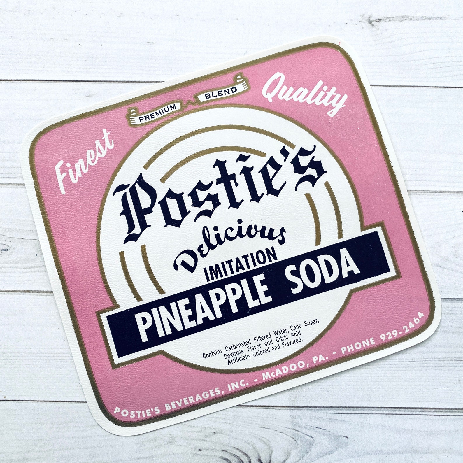 Vintage Soda Labels Set of 5 Vintage Labels NOS Labels - Etsy