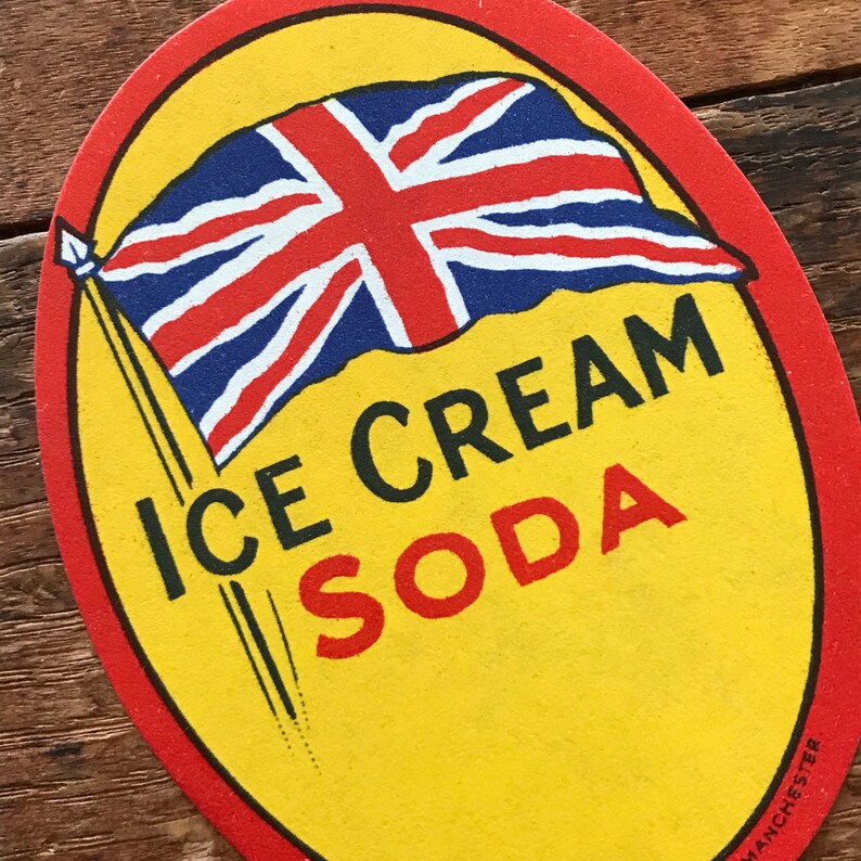 Vintage Soda Labels Set of 5 Vintage Labels NOS Labels | Etsy