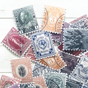 Stempel Aufkleber - Set mit 48 - Junk Journal Aufkleber, Papier Ephemera, Planer Aufkleber, Bastelbedarf, Porto Aufkleber, Reise Ephemera