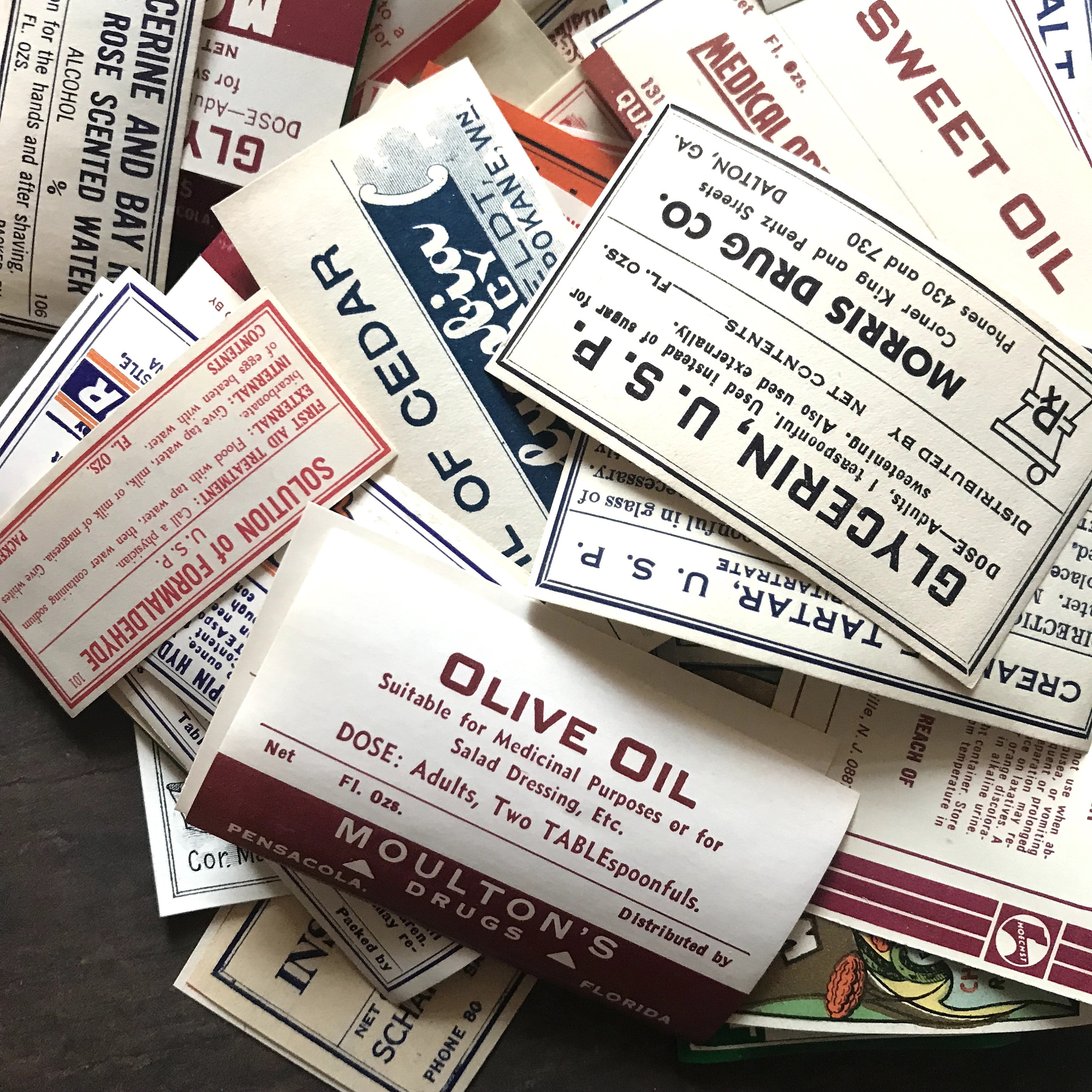 Vintage Pharmacy Labels - Set of 15 - Drug Store Labels, Vintage ...
