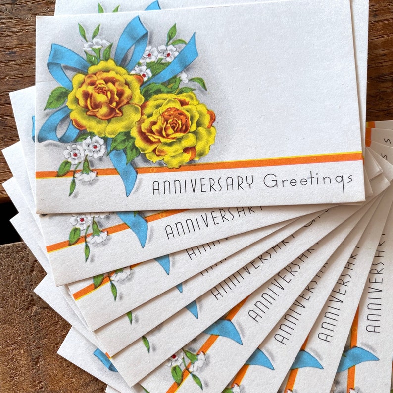 Vintage Florist Cards Set of 10 Vintage Paper Ephemera - Etsy