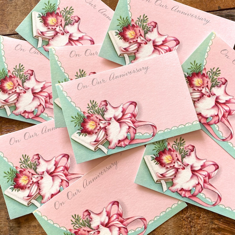 Vintage Florist Cards - Set of 10 - Vintage Paper Ephemera, Scrapbook ...
