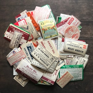 Vintage Pharmacy Labels - Set of 15 - Drug Store Labels, Vintage ...