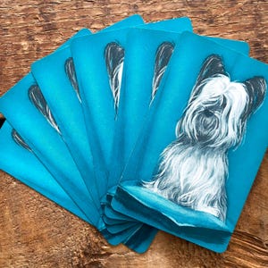 Baraja de cartas vintage de perro - Juego de 6 - Papel efímero, diario basura, manualidades, collage de scrapbooking, arte alterado, cachorro, animales