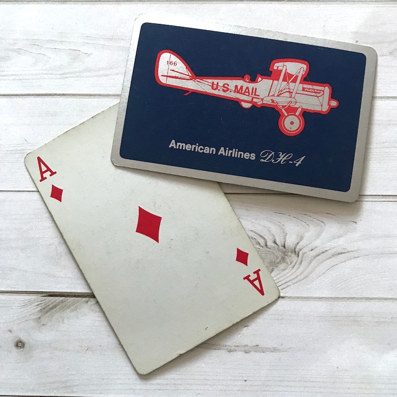 Vintage Playing Cards Set of 6 American Airlines Cards US Etsy