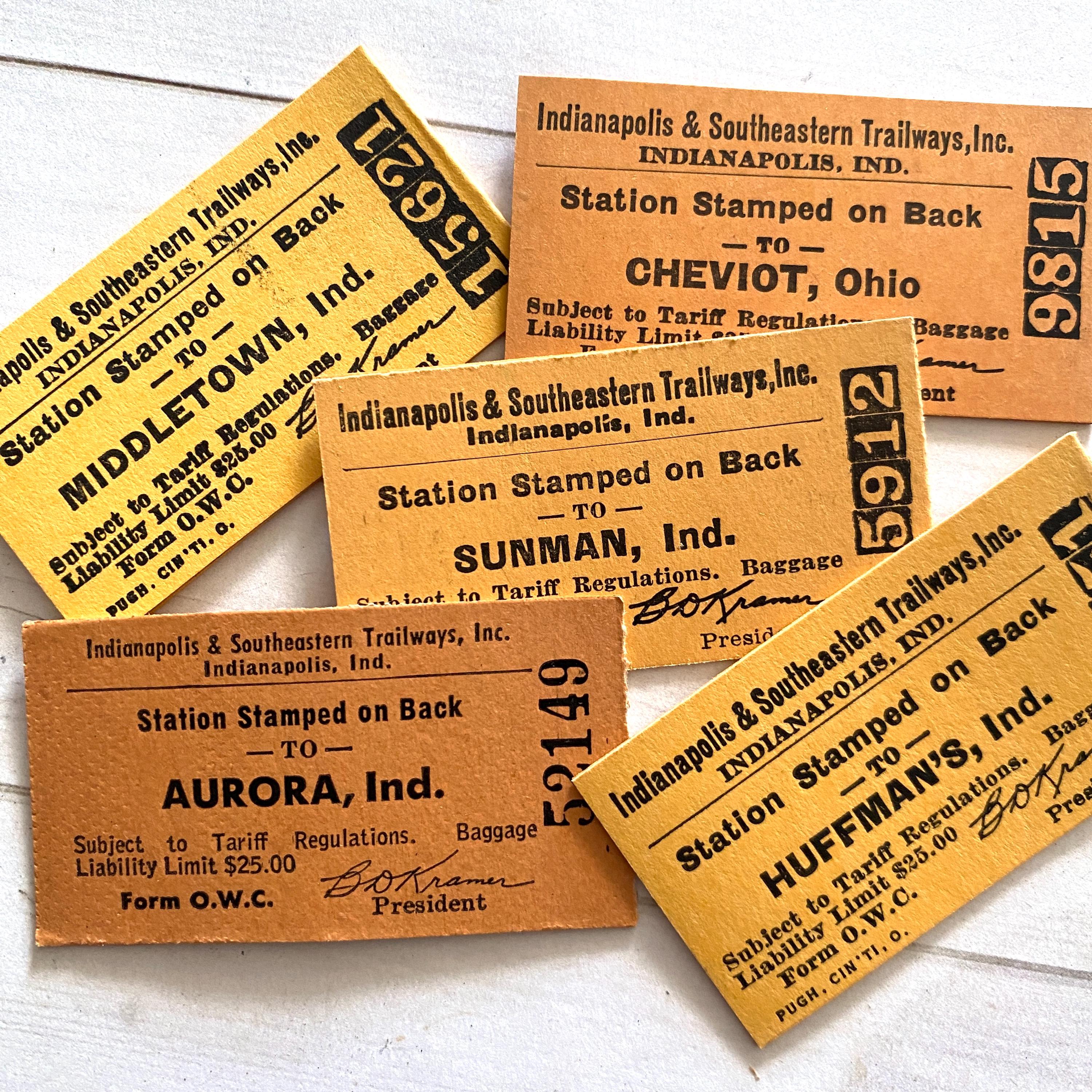 Vintage Railroad Tickets - Etsy