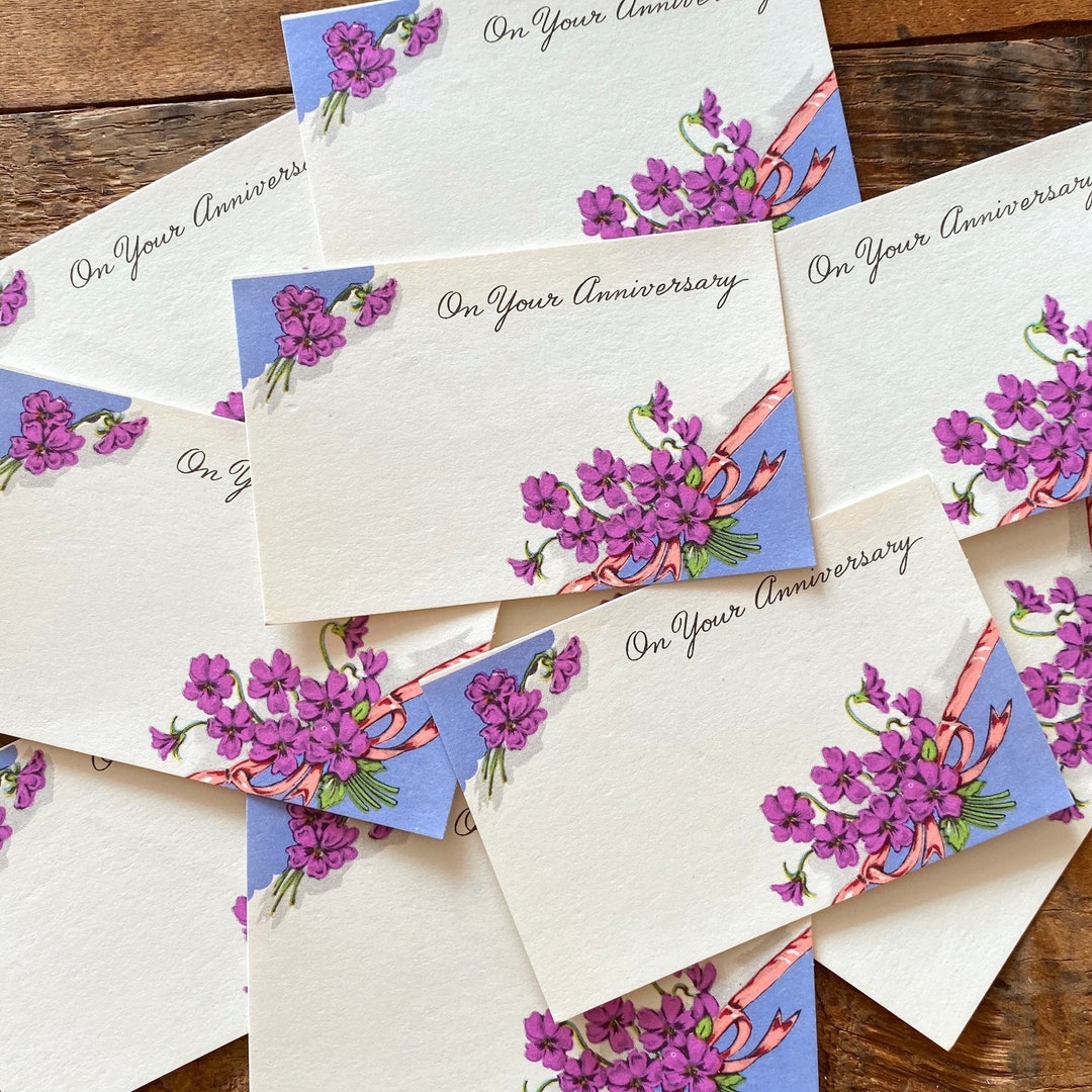 Vintage Florist Cards - Set of 10 - Vintage Paper Ephemera, Scrapbook ...