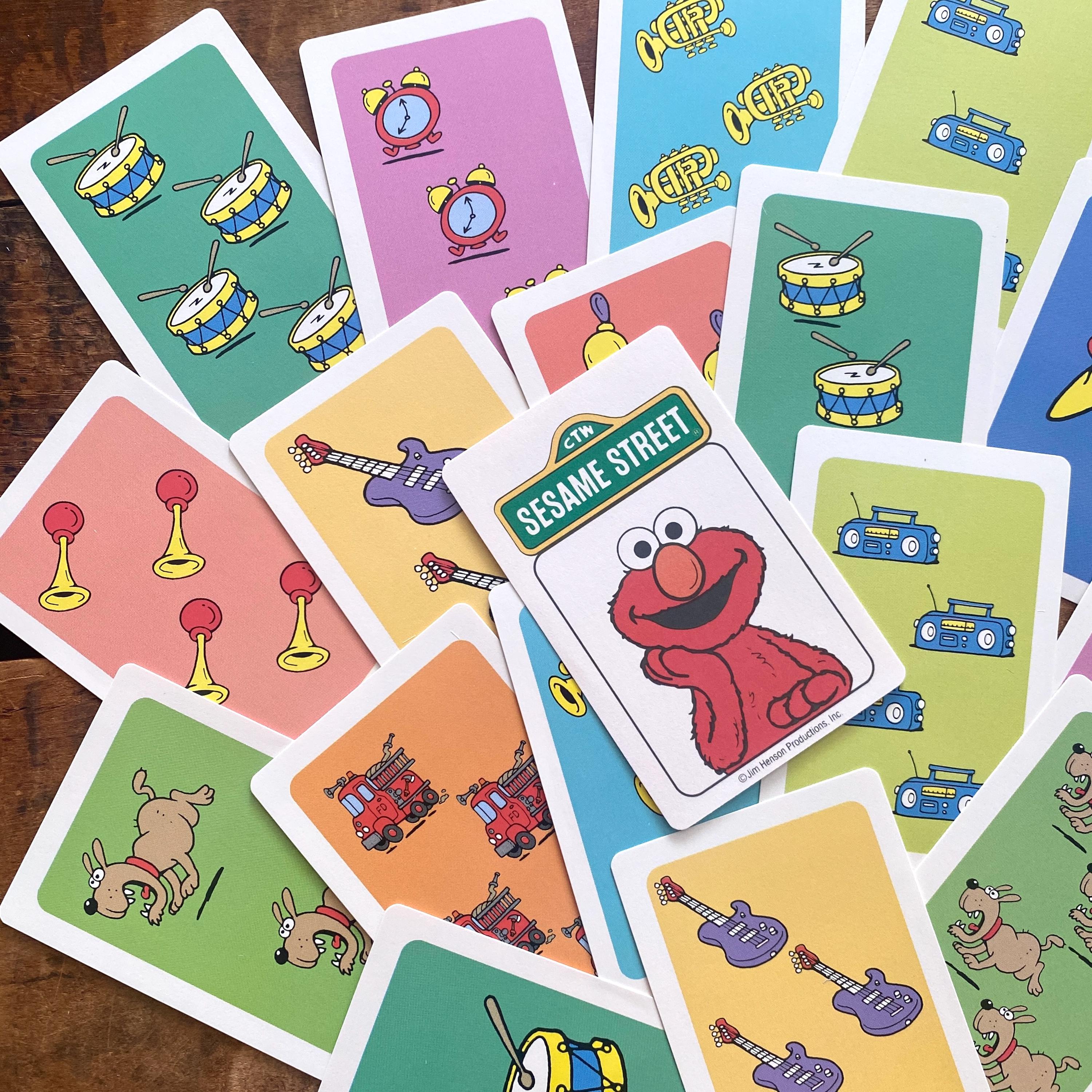 Vintage Sesame Street Counting Flash Cards - Set of 54 Cards