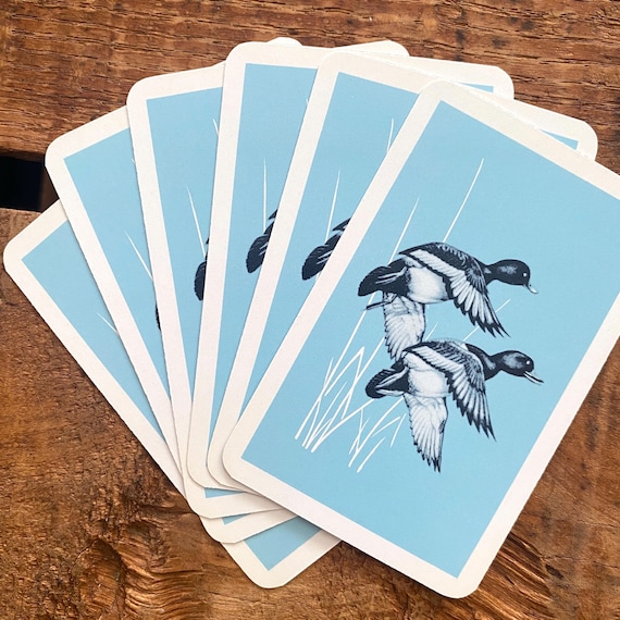Vintage Ducks in Nature Playing Cards - Set of 6