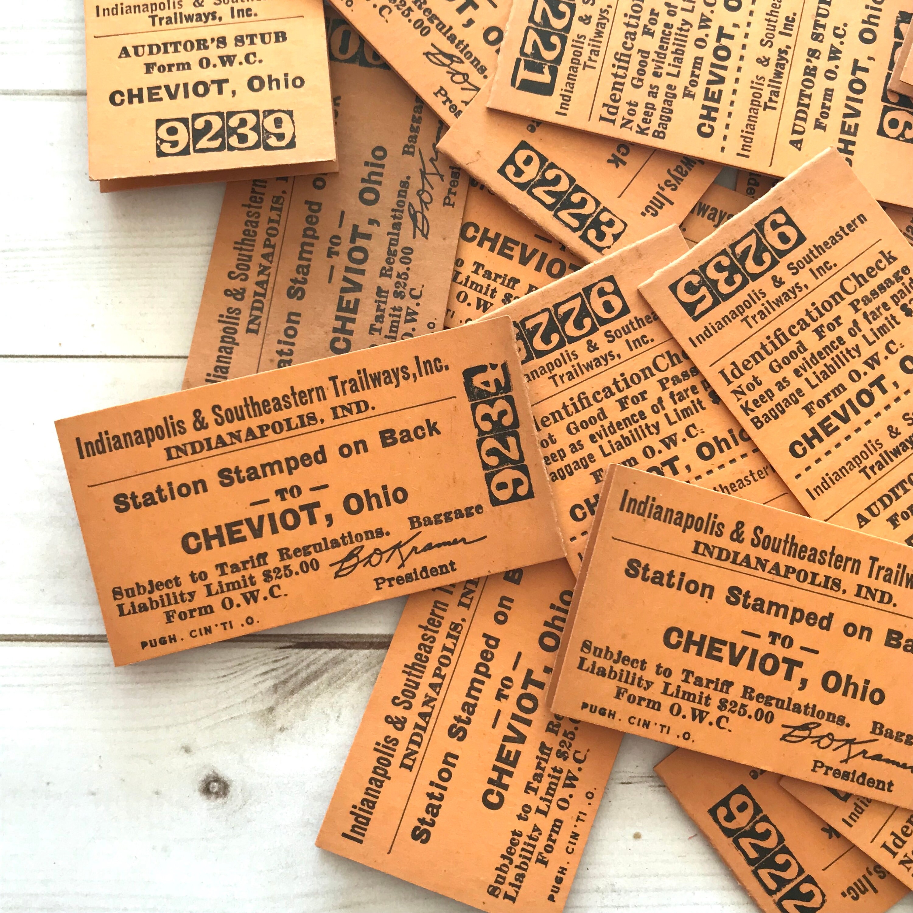 Vintage Railroad Tickets Set of 5 Vintage Tickets Vintage Etsy