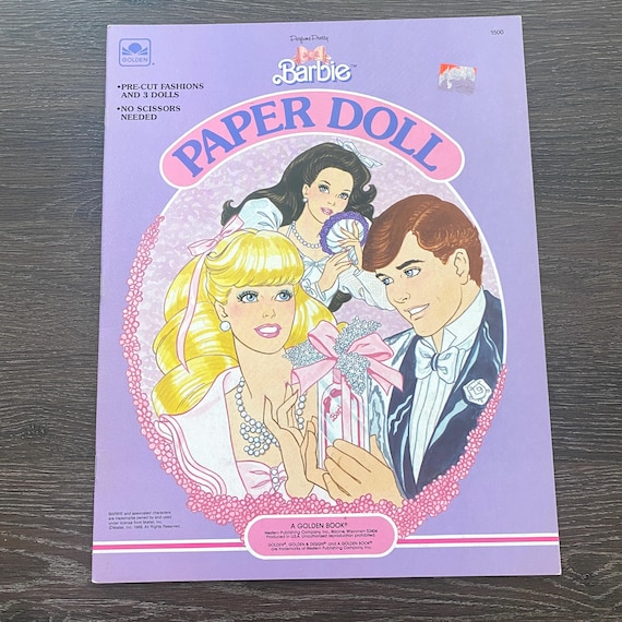 Vintage Unused Perfume Pretty Barbie Paper Doll Book - Uncut 80s