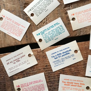 Vintage Fortune Teller Tickets - Set of 20 - Tarot Swami Cards, Paper Ephemera, Junk Journal, Scrapbooking, Altered Art, Craft Supplies image 8