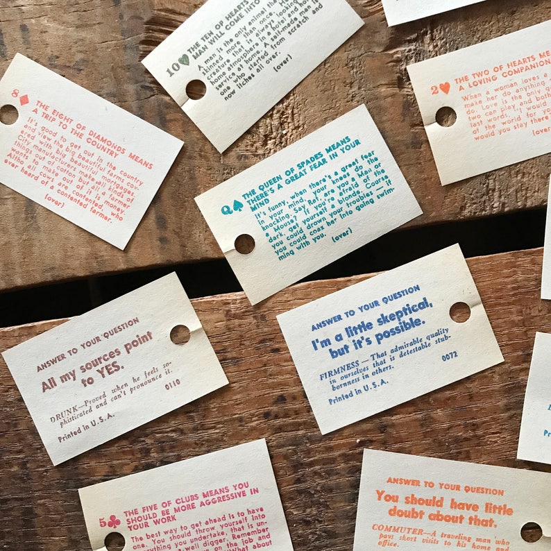 Vintage Fortune Teller Tickets - Set of 20 - Tarot Swami Cards, Paper Ephemera, Junk Journal, Scrapbooking, Altered Art, Craft Supplies image 8
