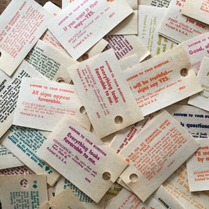 Vintage Fortune Teller Tickets - Set of 20 - Tarot Swami Cards, Paper Ephemera, Junk Journal, Scrapbooking, Altered Art, Craft Supplies image 10