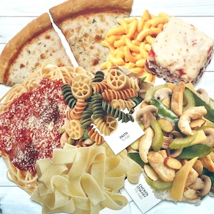 Troquelado de comida vintage de los 90 (seleccionar opción) - Tarjeta didáctica escolar, imagen de cartón, troquelado de nutrición, comida vintage, efímera de papel