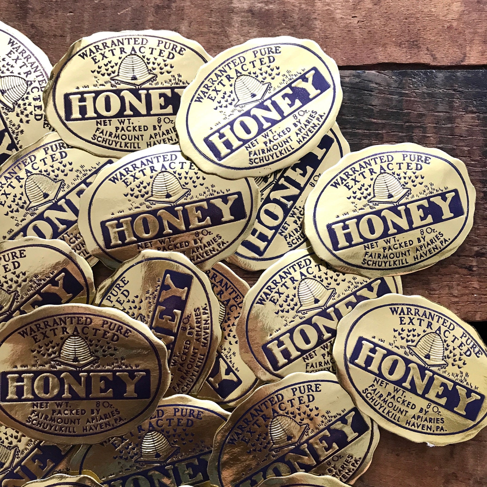 Vintage Honey Labels Set of 10 Vintage Labels NOS Labels | Etsy