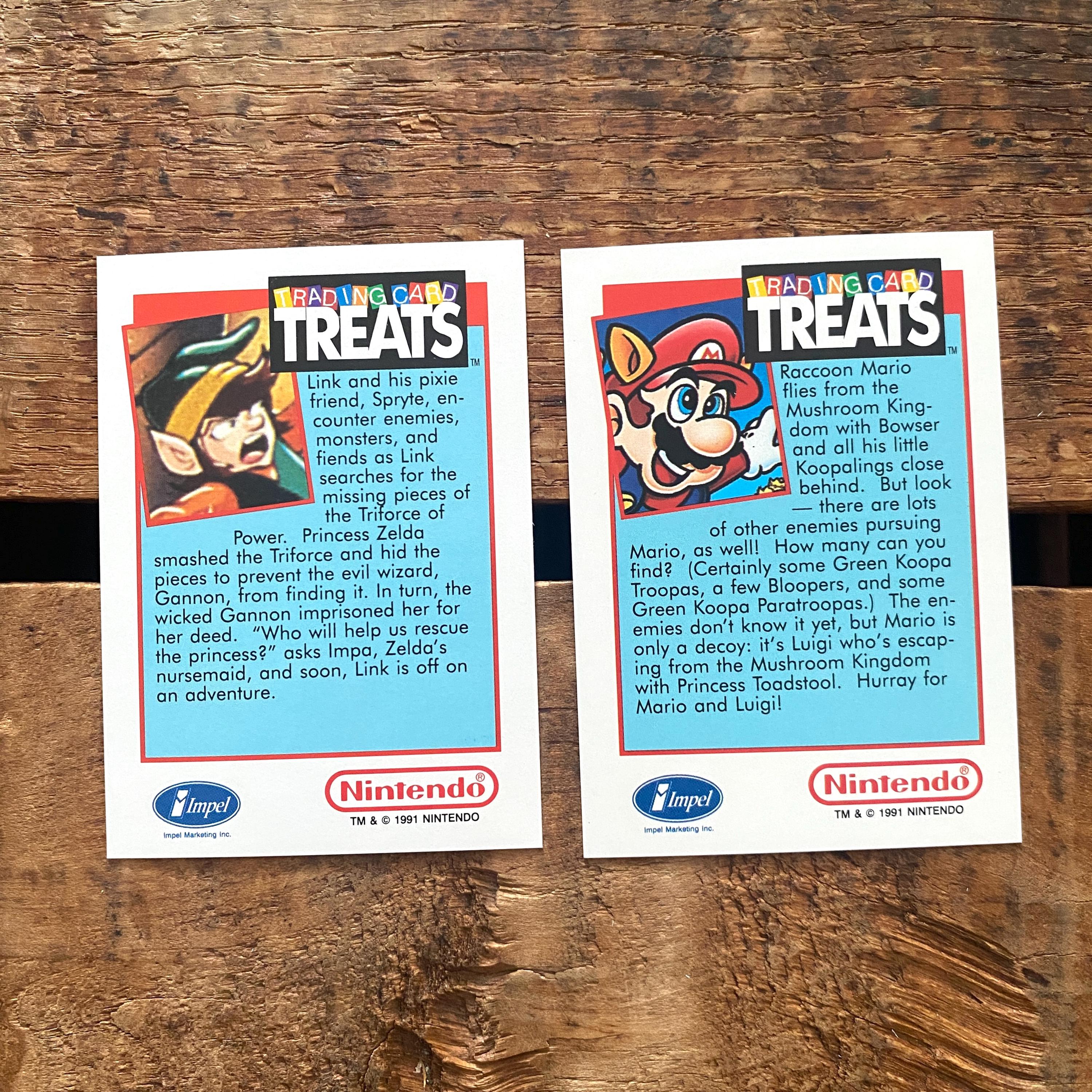 Vintage Nintendo Super Mario Trading Cards - Set of 6 - Junk