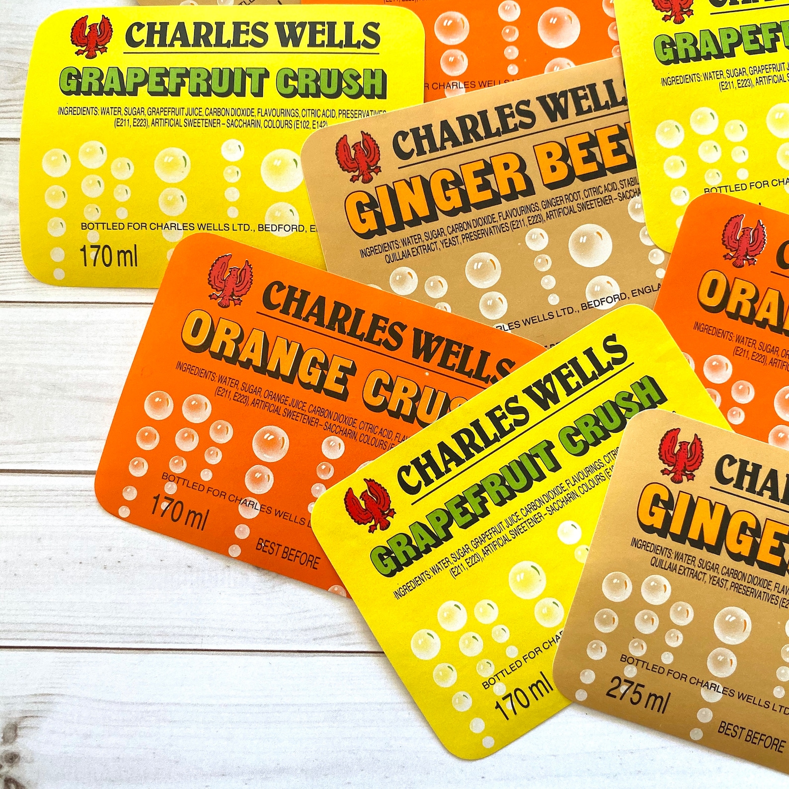 Vintage Soda Labels Set of 6 Vintage Labels NOS Labels - Etsy