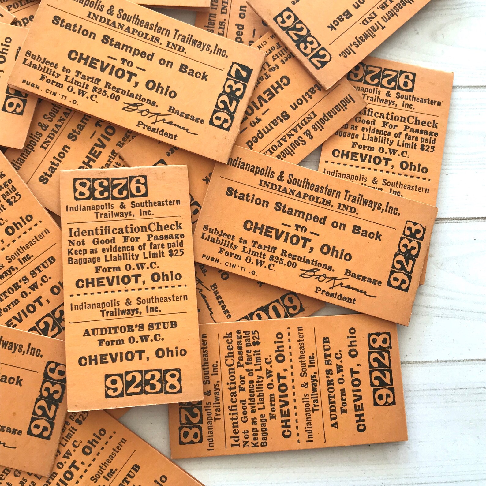 Vintage Railroad Tickets Set of 5 Vintage Tickets Vintage Etsy