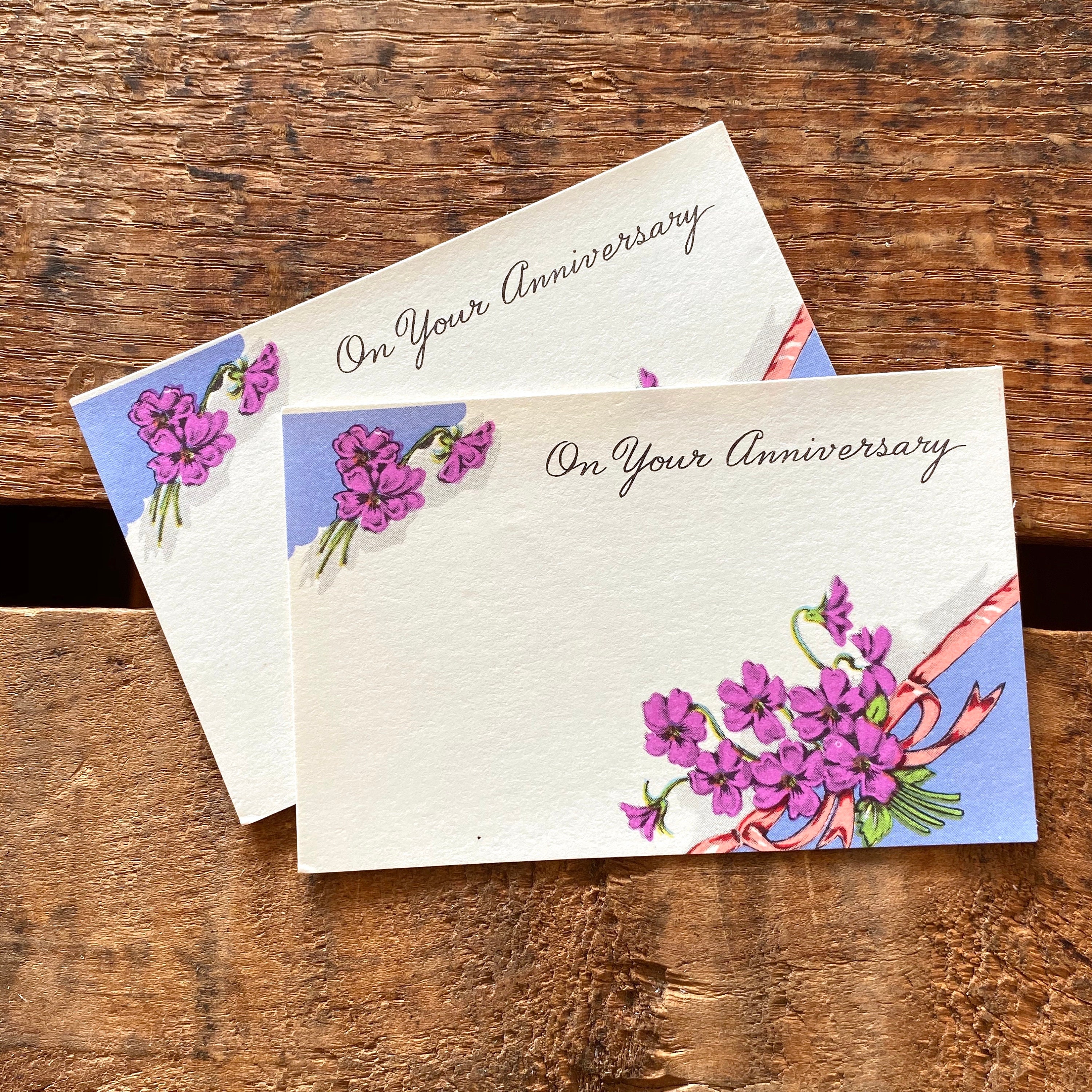 Vintage Assorted Anniversary Cards - Set of 10 - Paper Ephemera Junk ...
