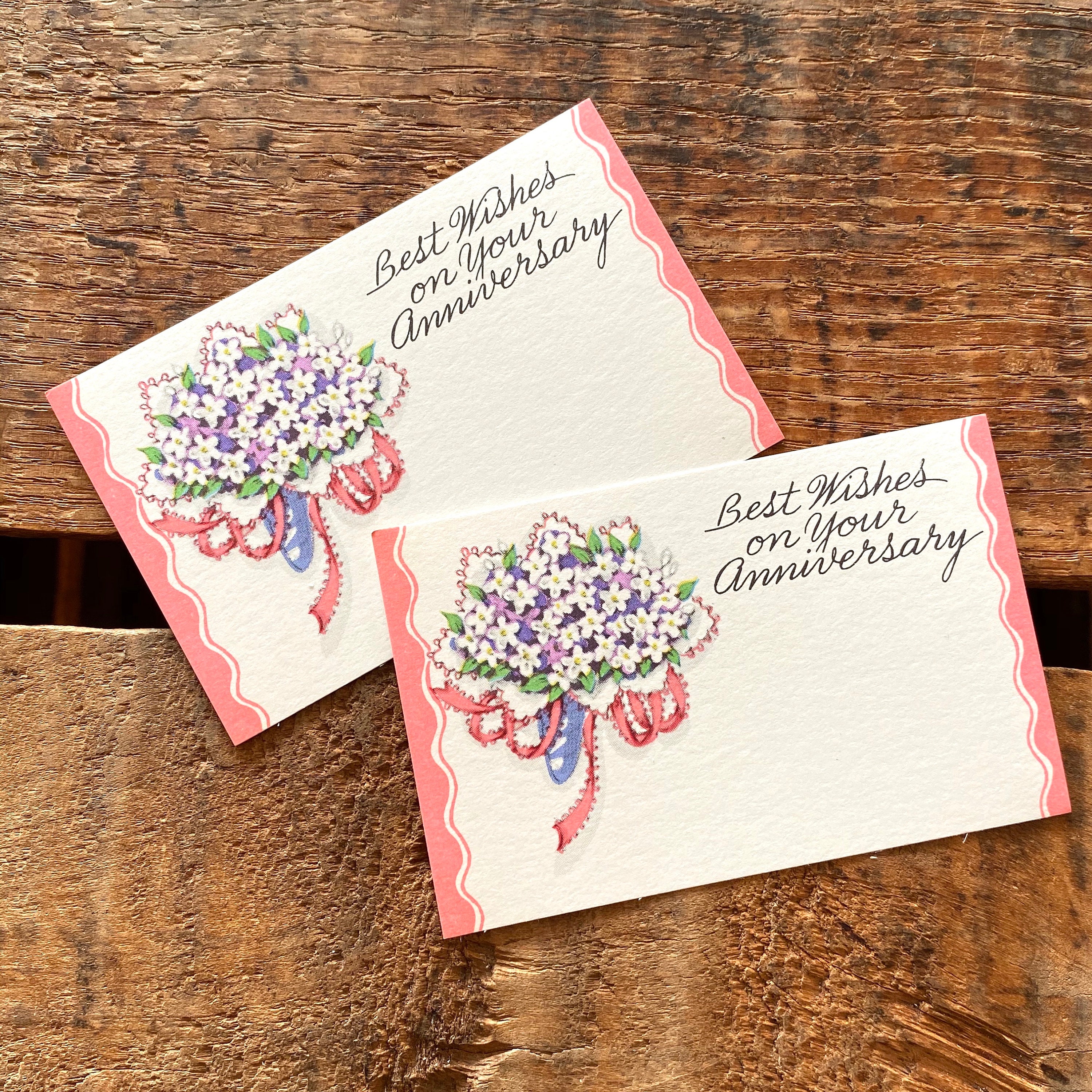 Vintage Assorted Anniversary Cards - Set of 10 - Paper Ephemera Junk ...