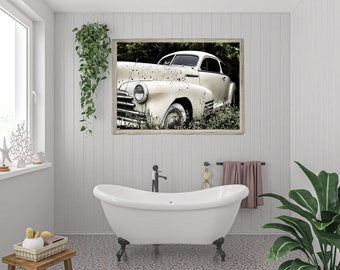 Old Fleetwood Classic Car Wall Art Digital Download Farmhouse Style