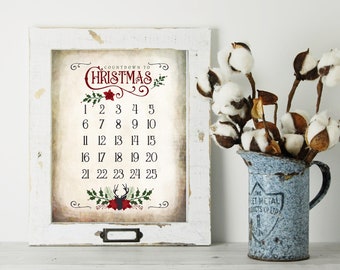 Count Down To Christmas Digital Download