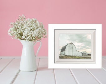 Cotton Candy Sunset Barn Farmhouse Barn Digital Photo Download