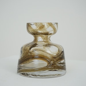 Spiegelau glass vase crystal glass 60s 70s Mid Century Modern art glass 60s 70s