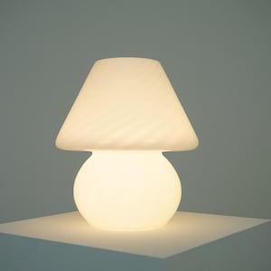 60s 70s Mushroom Table Lamp Table Lamp Mushroom Lamp Murano Glass Lamp 60s 70s