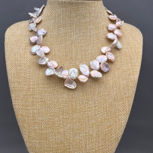 18&quot; freshwater Keshi pearl necklace
