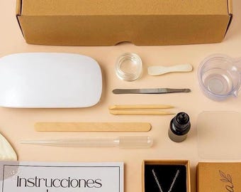 Kit Müa para hacer joyas con leche materna, pelo de tu mascota o flores – Collar personalizado – Regalo original para mujer