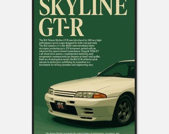 Nissan Skyline R34: the Iconic Rear View - Etsy