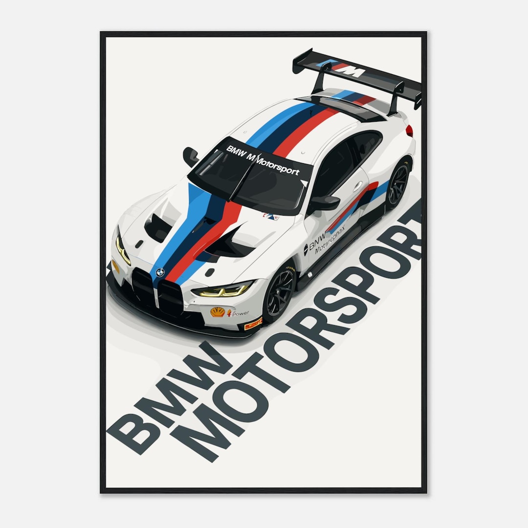 BMW M4 GT3 | BMW Motorsport | Poster | Digital Print | Gift for Car ...