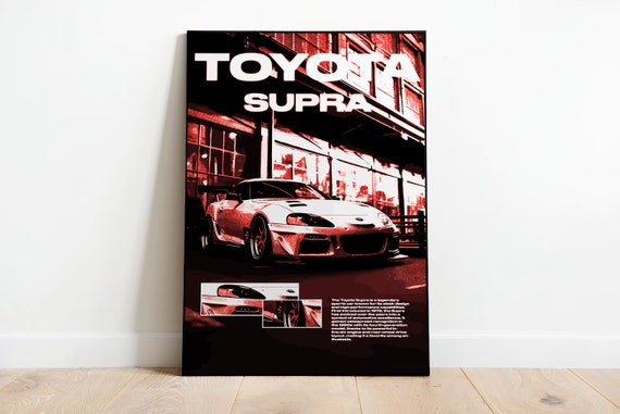 Toyota Supra | Poster | Print | Digital Print | Toyota | Supra - Etsy