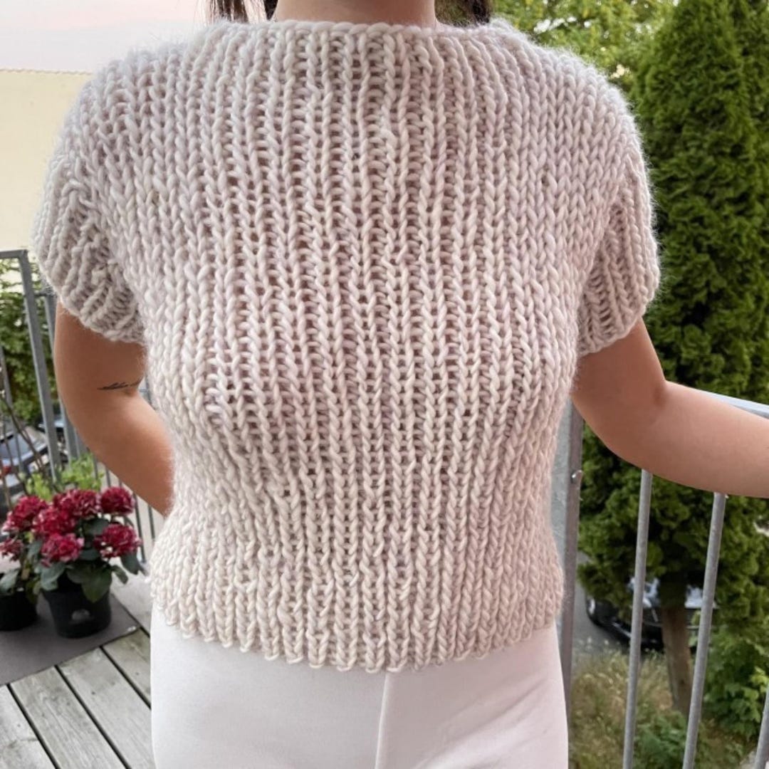Crochet Pattern Shirt , Beginner Crochet Pattern , Esy DIY Sweater ...