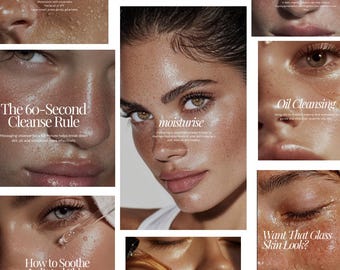 Skincare Instagram Templates: Esthetician Social Media Posts (Digital Download)