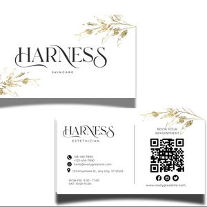 Instagram Business Card, Editable Esthetician Templates, Ig Business Card, Skincare Template, Social Media Tempalte, Qr Code Business Card