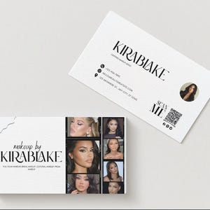Instagram Business Card Templates, Editable Esthetician Business Card Template, Skincare Template, QR Code Business Card, Small Business