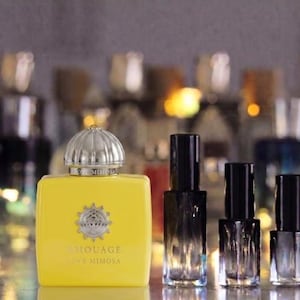 Love Mimosa - Amouage : Carafe de parfum authentique, échantillon de vaporisateur de voyage
