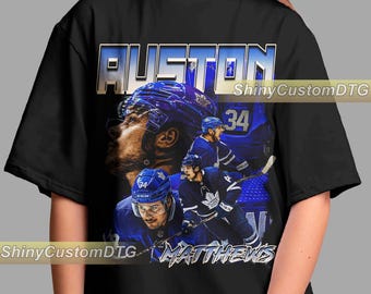 Auston Matthews Shirt Ice Hoockey Sport Tshirt Vintage Bootleg Sweatshirt Retro Unisex Graphic Tee Bestseller Design Adult